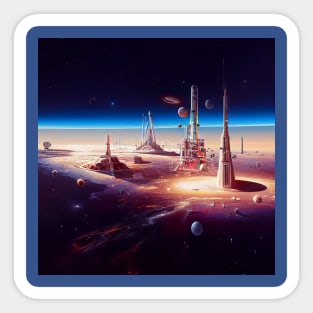 Interplanetary Spaceport Sticker